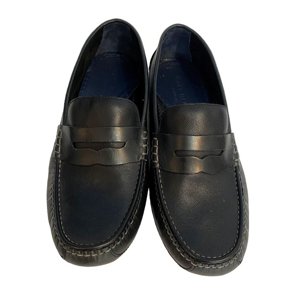 Cole Haan  Men’s Loafers Size 8‎ Black Slip On Shoes Driving Moccasin - Picture 1 of 10